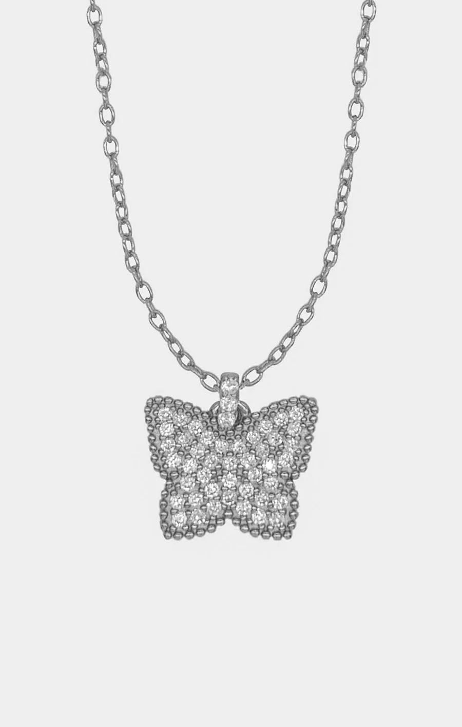 Petite Wings - CZ Butterfly Necklace