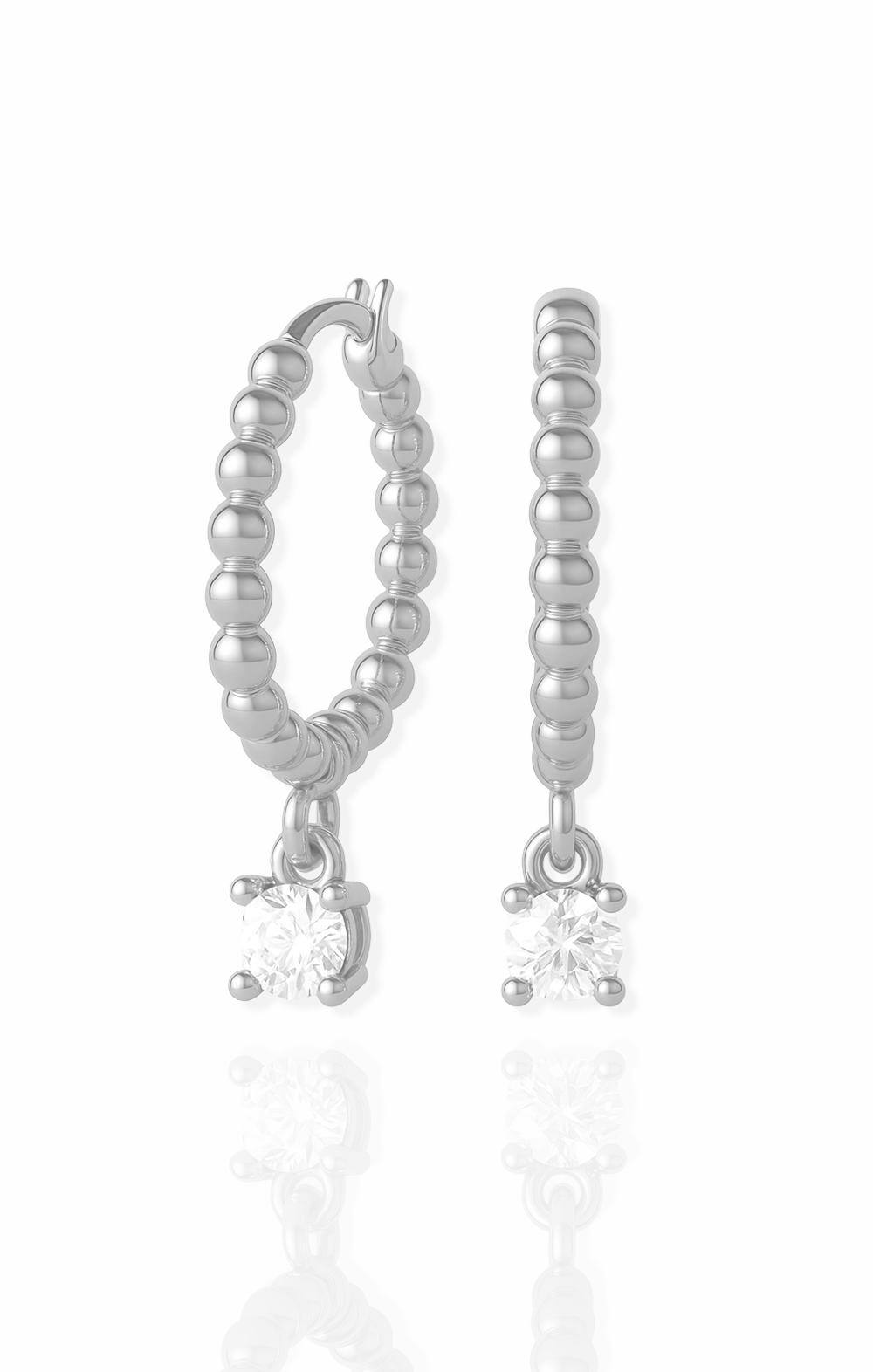 Provence Beaded Hoops