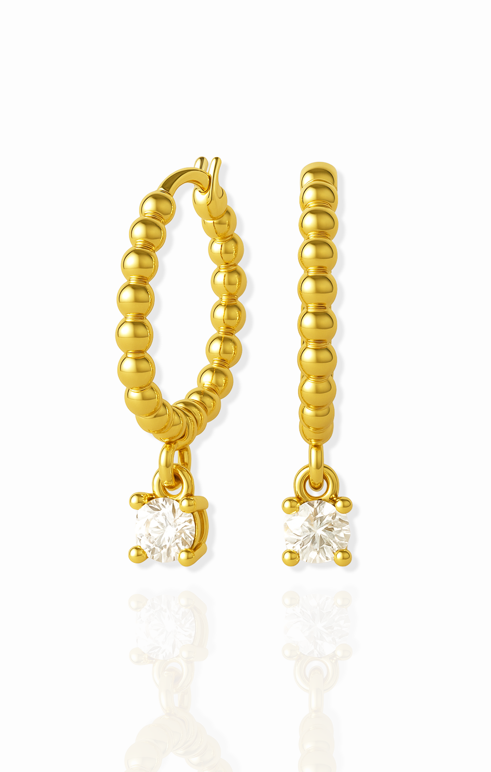 Provence Beaded Hoops