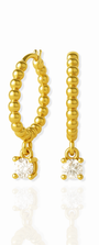 Provence Beaded Hoops