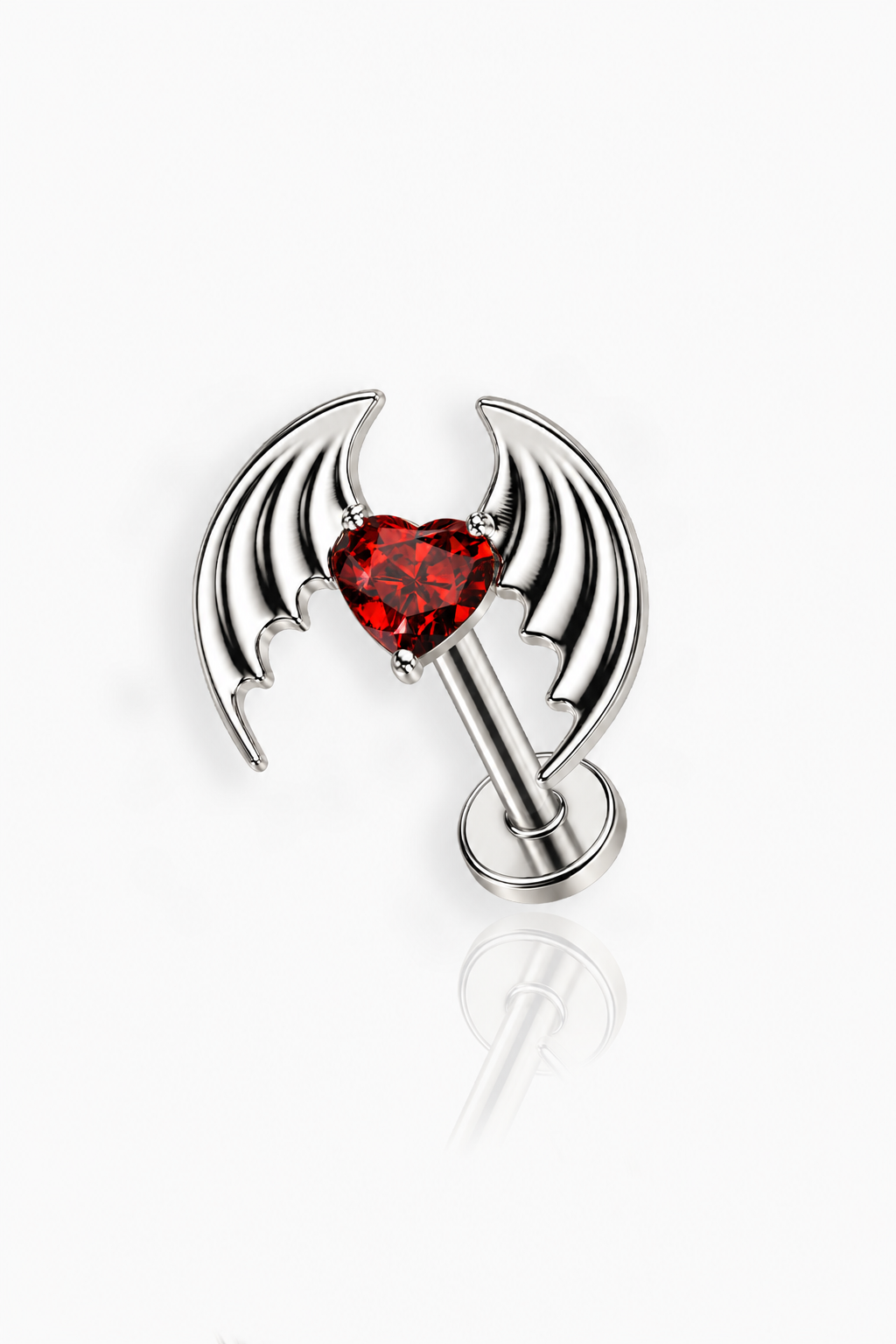 Scarlet Red Bat Flat Back