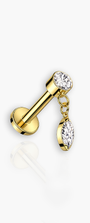 Sparkle Drop Flat Back (single)