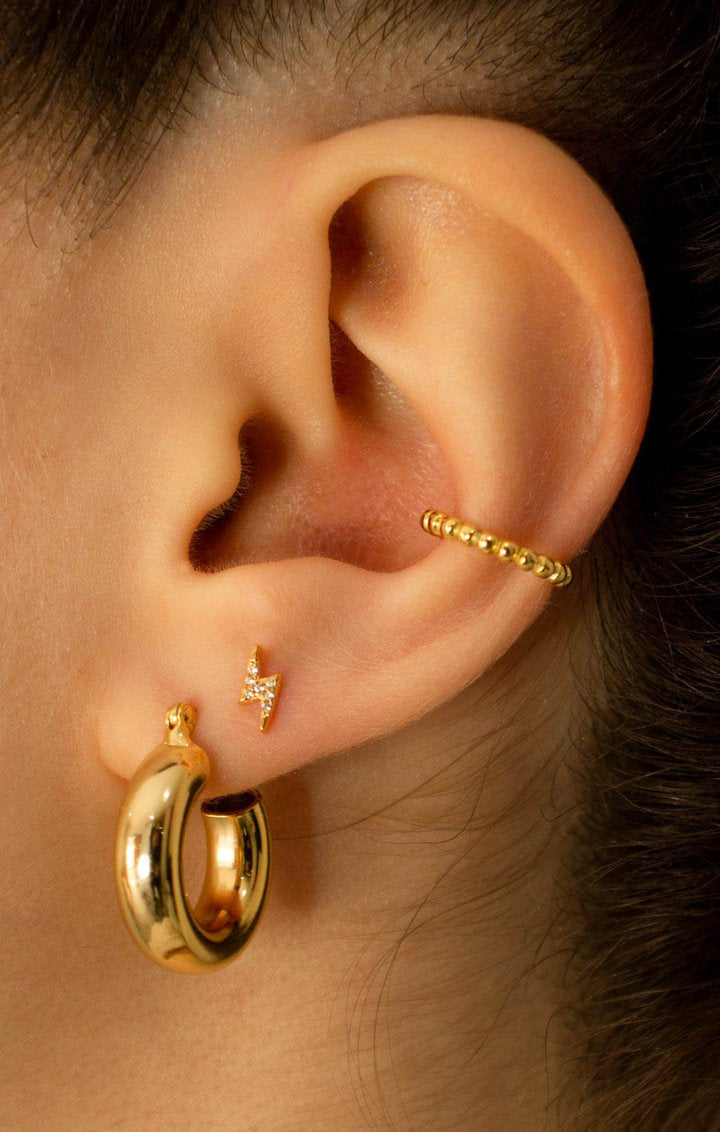 Ball Ear Cuff - Faux Helix & Conch Piercing (Single)