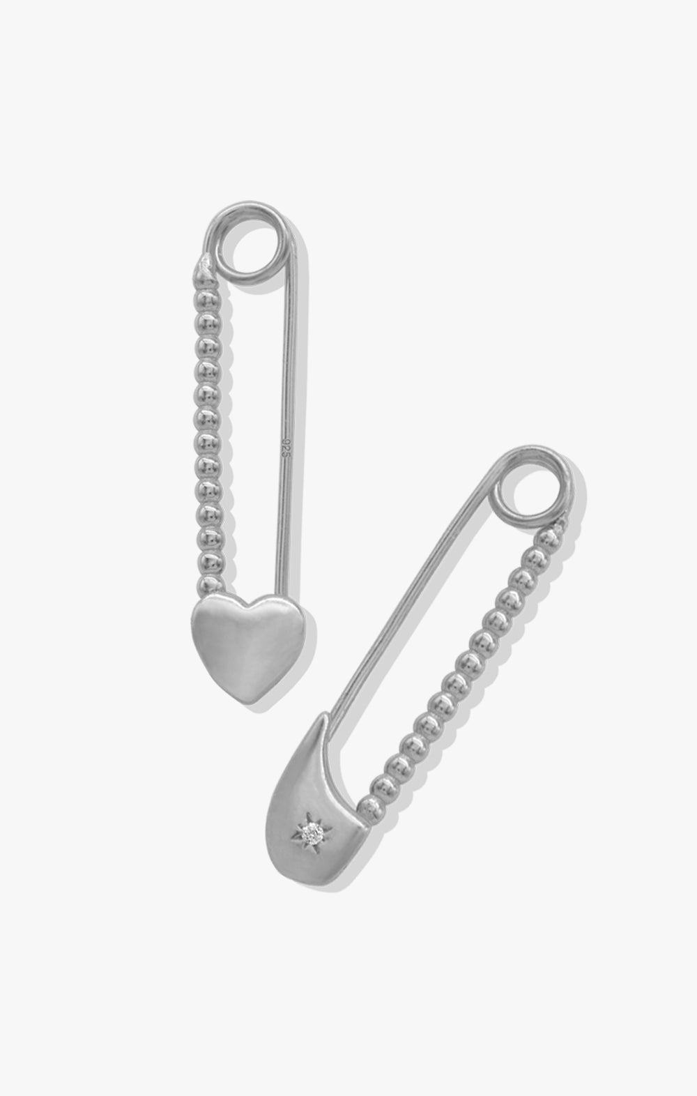 Brooklyn Safety Pin Earrings (Mismatch)