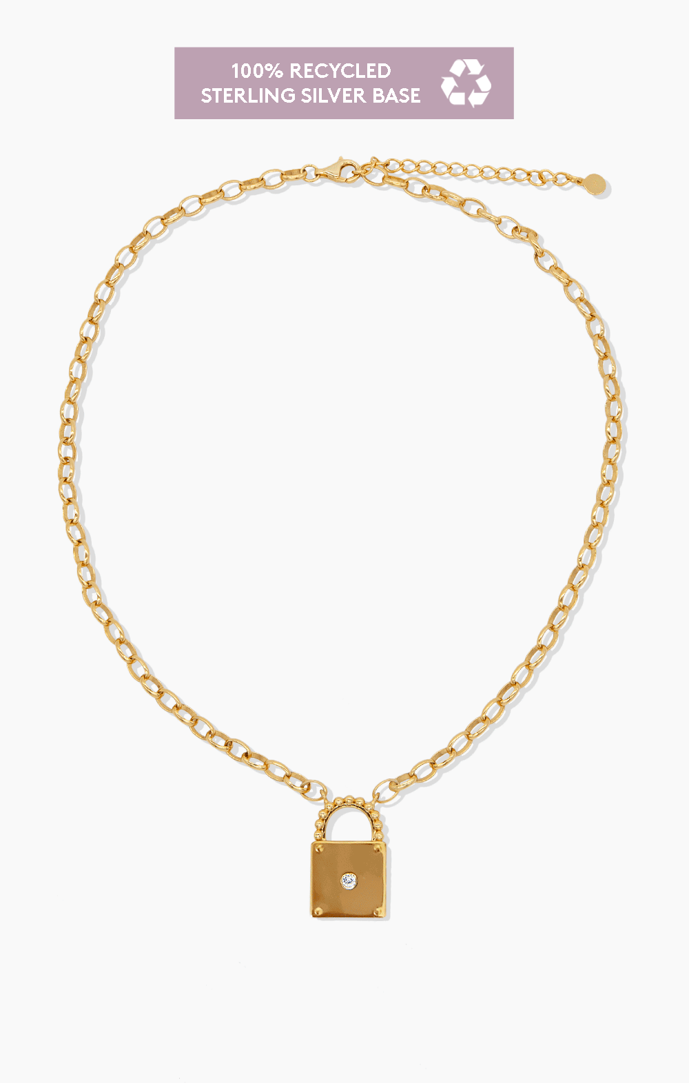 Gold lock choker deals