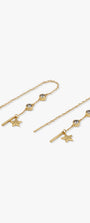 Star Struck Ear Threaders (Pre-order Gold to ship November 19th)