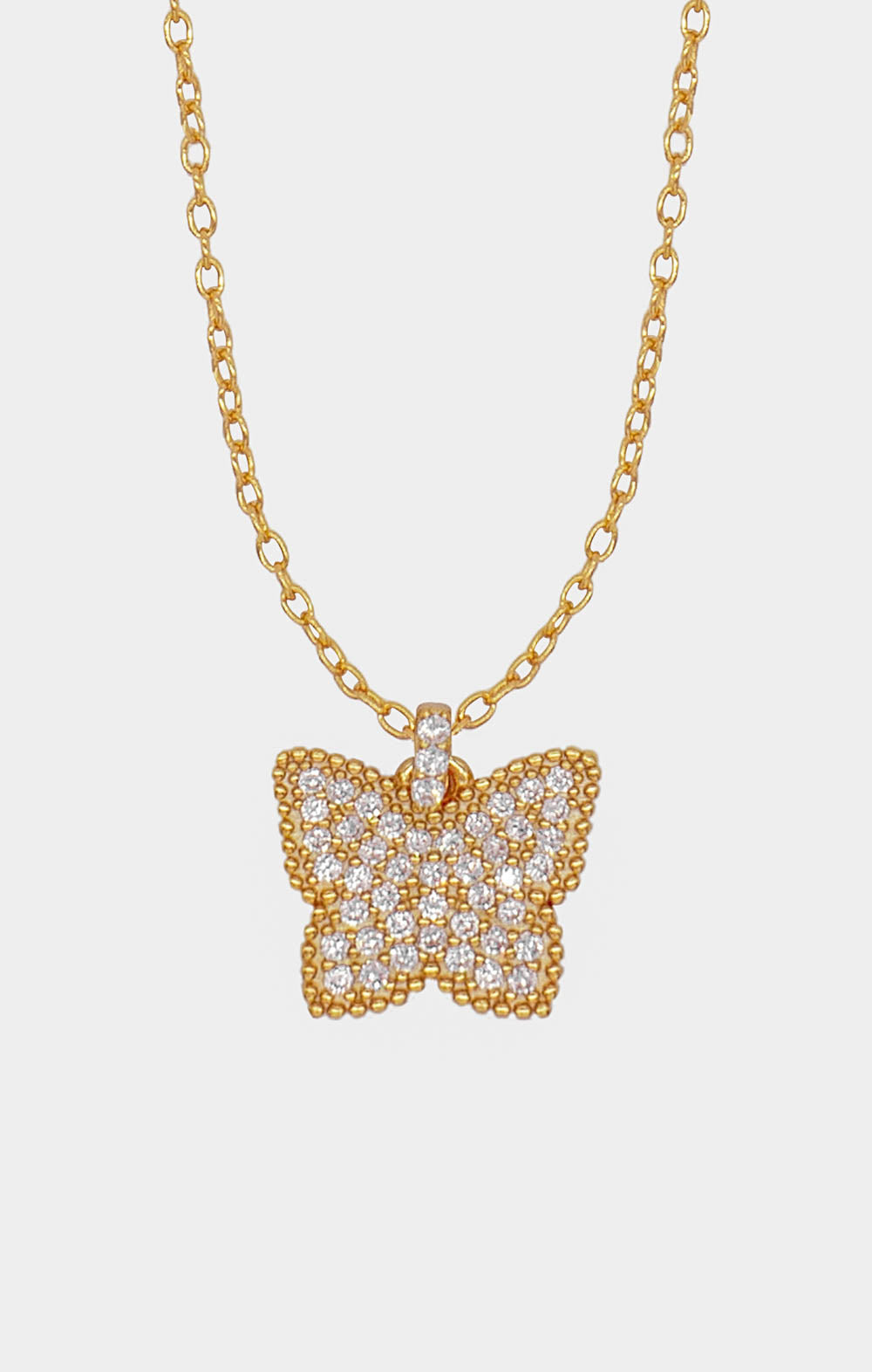 Petite Wings - CZ Butterfly Necklace