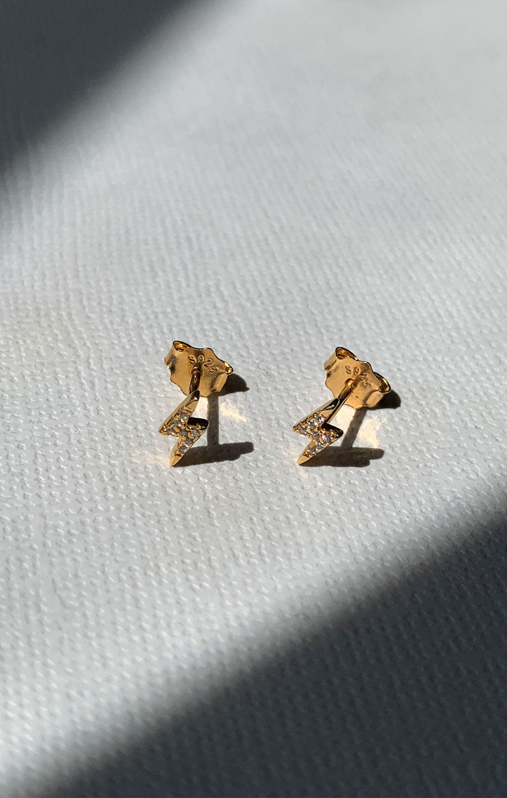 Tiny Lightening Bolt Studs